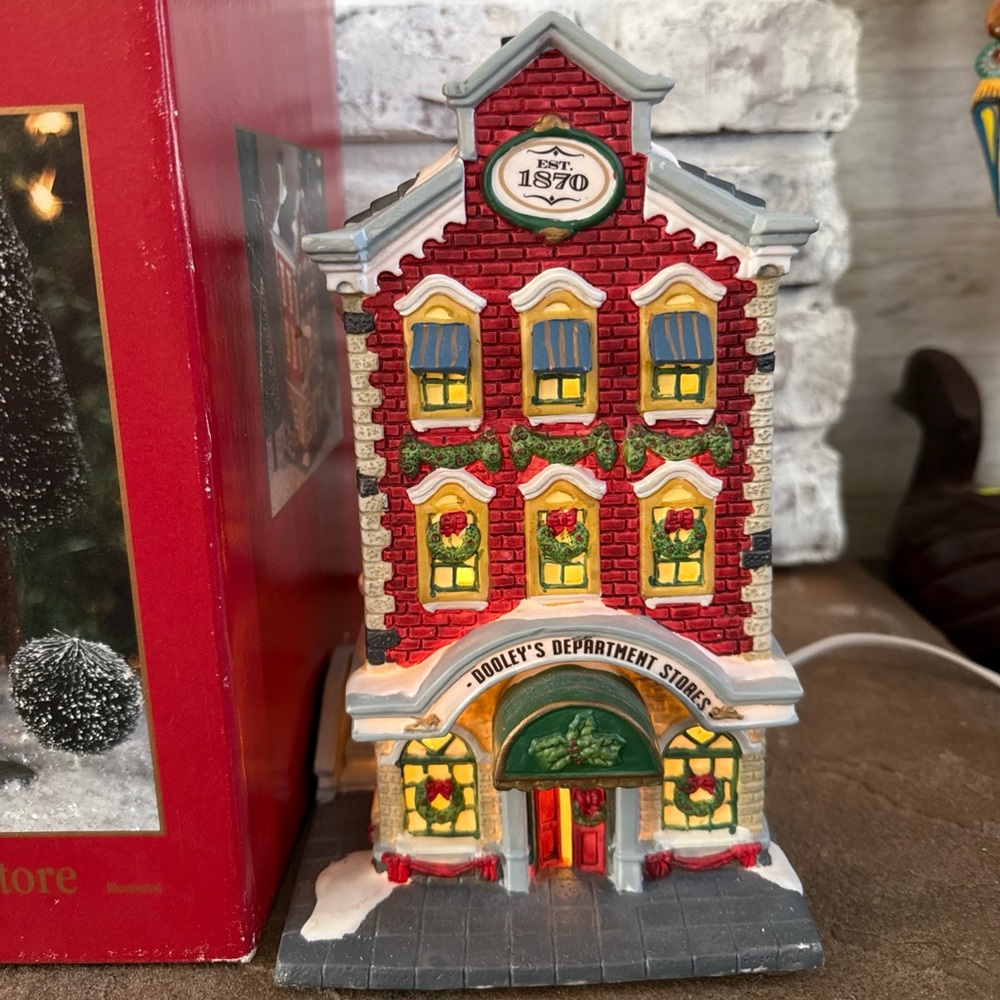 St. Nicolas Square Holiday Village Light-Up Department Store Decoration